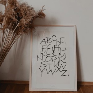 MINIMAL LINE - PLAKAT ALFABET