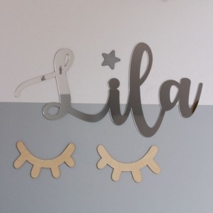 Personalizowany napis na ścianę z plexi do pokoju dziecka – Cut It Now