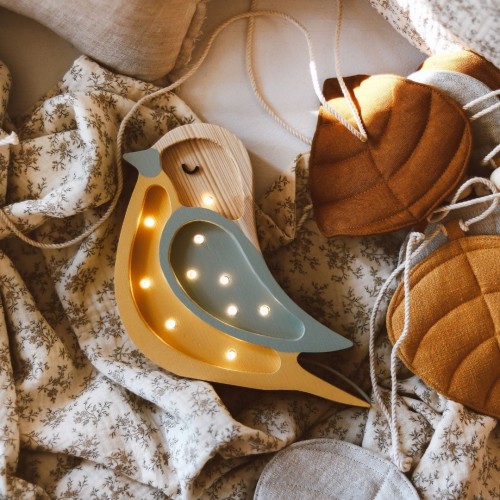 lampka little lights ptaszek mini mustard