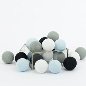 Girlanda świetlna Cotton Balls Blue Dream – Wybierz liczbę kul