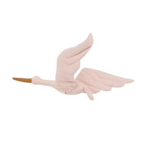 Dekoracja do pokoju dziecka Bocian pudrowy z lnu – Love Me Decoration
