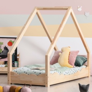 DREWNIANE ŁÓŻKO DOMEK LOCA MODEL D