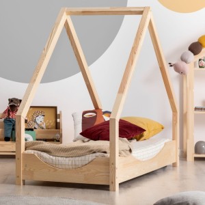 DREWNIANE ŁÓŻKO DOMEK LOCA MODEL E
