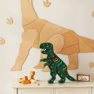 LAMPKA  DINO T. REX RAINBOW GREEN - LITTLE LIGHTS