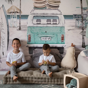 TAPETA DLA DZIECKA SUMMER VIBES TURQUOISE - MALUMI