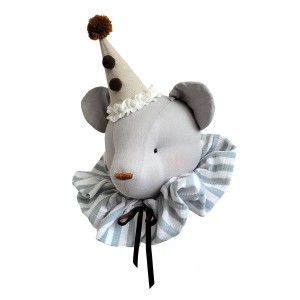 Dekoracja na ścianę do pokoju dziecka Miś gołębi ze złotą czapką – Love Me Decoration