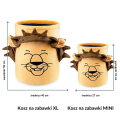 Kosz na zabawki MINI Piaskowy Lew porównanie rozmiarów.png