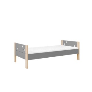 INMONDO - ŁÓŻKO POJEDYNCZE 90 CM FUNFLEX SZARE