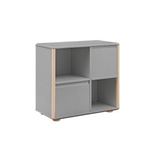 INMONDO - KOMODA 2D SZEROKA FRONTY MDF FUNFLEX SZARA