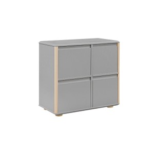 INMONDO - KOMODA 4D SZEROKA FRONTY MDF FUNFLEX SZARA
