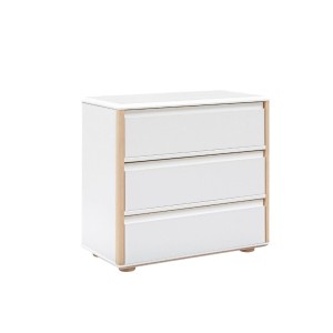 INMONDO - KOMODA 3S NISKA FRONTY MDF FUNFLEX BIAŁA