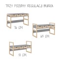 biurko dziecięce z regulacją wysokości