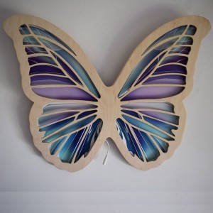 LAMPKA MOTYL MIĘTOWO FIOLETOWY - UNKY