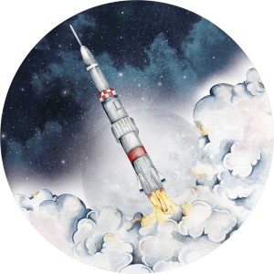 NAKLEJKA ROCKET IN THE CIRCLE - DEKORNIK 