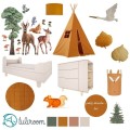 moodboard leśny
