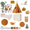 moodboard leśny