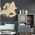 drewniana mapa europy
