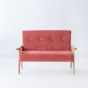 Sofa dziecięca velvet koralowa - Modelina Home