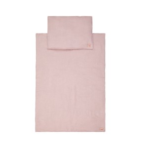 Muślinowy komplet pościeli dla niemowlaka baby pink – Moi Mili