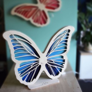 UNKY - KIDS NIGHT LAMP BUTTERFLY AZURE