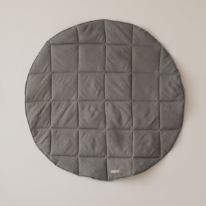 MOI MILI - ROUND MAT FOR CHILDREN LINEN GREY