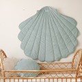 velvet shell play mat powder mint