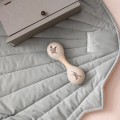 velvet shell play mat powder mint