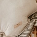 velvet shell pillow cream