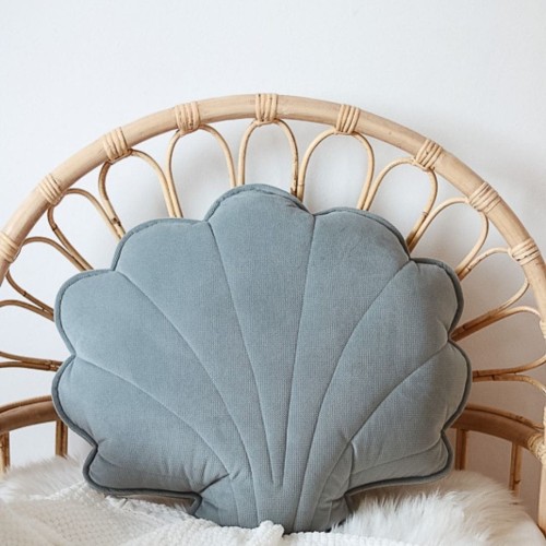 big velvet cusion shell - shaped