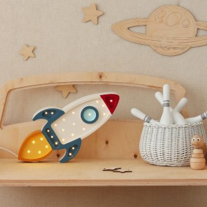 LITTLE LIGHTS - ROCKET LAMP GALACTIC WHITE