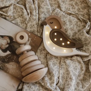 LITTLE LIGHTS - BIRD MINI LAMP COFFEE BEIGE