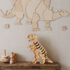 LITTLE LIGHTS - DINO T. REX LAMP MESOZOIC WOOD