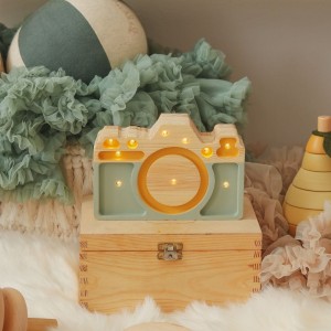 LITTLE LIGHTS - CAMERA LAMP KHAKI LIGHT MUSTARD