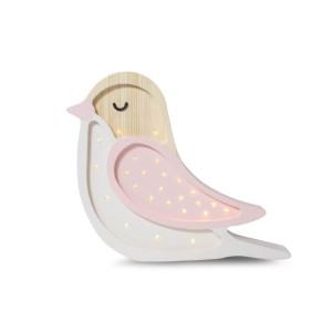 LITTLE LIGHTS - BIRD LAMP STRAWBERRY CREAM