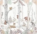mural forest girls