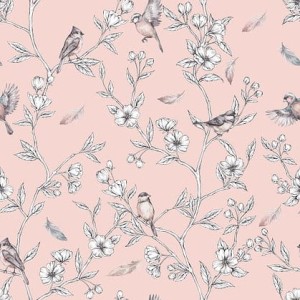 MALUMI - WALLPAPER  SPRING IS COMING ROSE