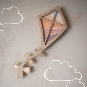 UNKY - KIDS NIGHT LAMP KITE PALE ORANGE