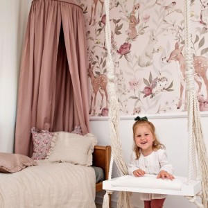 MALUMI - WALLPAPER WOODLAND GIRLS PINK
