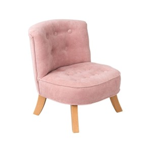 SOMEBUNNY - VELVET ARMCHAIR FOR CHILDREN DUSTY PINK