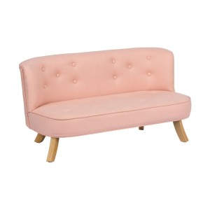 SOMEBUNNY - ECO LINEN SOFA FOR CHILDREN POWDER PINK