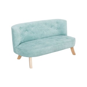 SOMEBUNNY - VELVET SOFA FOR CHILDREN DUSTY BLUE