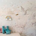 wall decoration linen stork