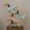 little lights lampka drewniana piesek green