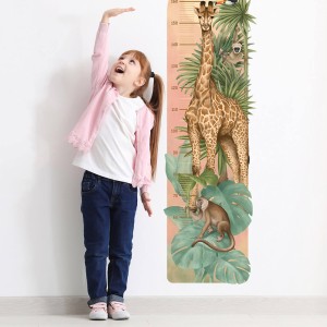PASTELOWE LOVE - WALL STICKER HEIGHT MEASURE SAFARI