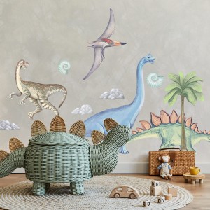 PASTELOWE LOVE - WALL STICKER DINOSAURS II