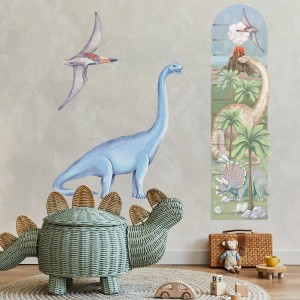 PASTELOWE LOVE - WALL STICKER HEIGHT MEASURE DINOSAURS