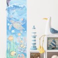 heigh measure underwater world wall sticker