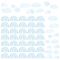 wall stickers set mini rainbows