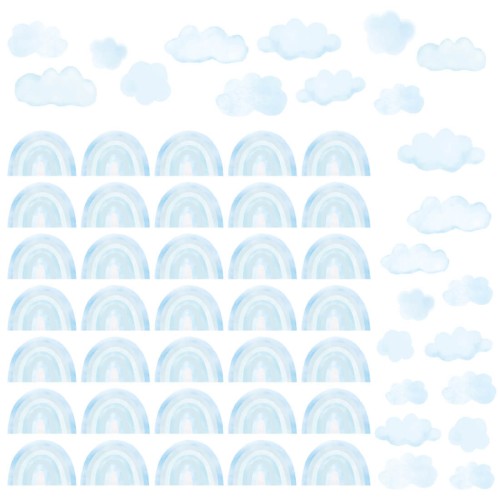 wall stickers set mini rainbows
