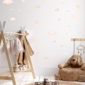 mini clouds wall stickers set